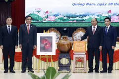 President meets former officials of Quang Nam 