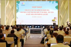 At the press conference (Photo: VNA)