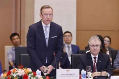 EU-ABC Chairman Jens Rübbert speaks at the meeting (Photo: VNA)