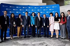A Vietnamese delegation to the event (Photo: VNA)