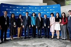A Vietnamese delegation to the event (Photo: VNA)