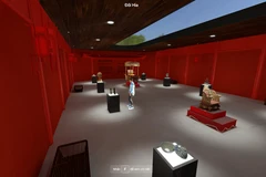 Experiencing the first metaverse exhibition.