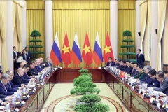 At the talks between Vietnamese President To Lam and his Russian counterpart Vladimir Putin in Hanoi on June 20. (Photo: VNA)