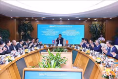 At a working session with BIDV (Photo: VNA)