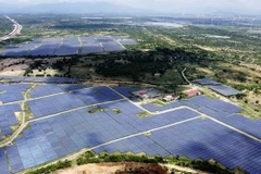 A solar power farm in Ninh Thuan province. Incentive policies and appropriate financial mechanisms should be raised to attract investments from both private and international sectors into renewable energy developments in Vietnam to accelerate energy transition towards a green economy. (Photo: VNA)
