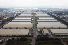 A corner of Vietnam-Singapore Industrial Park II in Binh Duong province. The country currently offers 33,000 hectares of industrial parks for lease, with an occupancy rate of approximately 80%. (Photo: VNA) 
