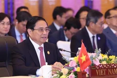 Vietnamese Prime Minister Pham Minh Chinh speaks at the 10th ACMECS Summit held in Kunming city in Yunnan province of China. (Photo: VNA)