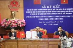 At the MoU signing ceremony (Photo: VNA)