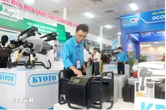 A booth introducing equipment and machinery for agricultural production of Saigon Agricultural Equipment Company. (Photo: VNA)