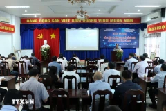 Participants at the conference on October 16 to discuss solutions to improve the Provincial Innovation Index (PII). (Photo: VNA)