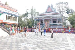 At Sa Lon pagoda in Soc Trang province (Photo: VNA)