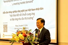 MARD Minister Le Minh Hoan speaks at the event (Photo: VOV)