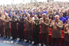 Delegates at a ceremony to mark the 80th founding anniversary of the Vietnam People's Army held by Cuba's Ministry of the Revolutionary Armed Forces in Havana on December 11. (Photo: VNA)