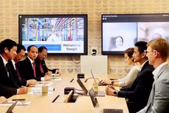 A delegation of the Ministry of Culture, Sports and Tourism and representatives of Google at the US headquarters. (Photo: Ministry of Culture, Sports and Tourism)