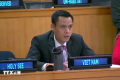 Ambassador Dang Hoang Giang, Permanent Representative of Vietnam to the UN speaks at the debate (Photo: VNA)