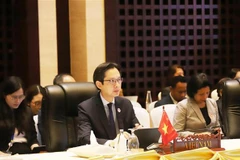 Deputy Minister of Foreign Affairs Do Hung Viet attends the preparatory meeting for the 44th and 45th ASEAN Summits and related meetings in Vientiane, Laos, on October 7. (Photo: VNA)