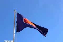 ASEAN flag in Phnom Penh (Photo: VNA)