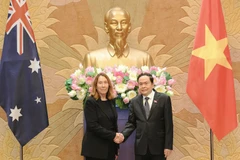 NA Chairman Tran Thanh Man (R) and President of the Australian Senate Sue Lines at a meeting in Hanoi on July, 24, 2024. (Photo: VNA)