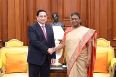 PM Pham Minh Chinh (L) and Indian President Droupadi Murmu (Photo: VNA)