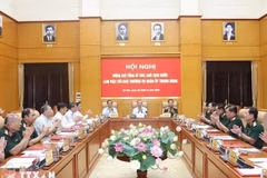 Party General Secretary and State President To Lam at the working session with the Standing Board of the Central Military Commission in Hanoi on August 28 (Photo: VNA)