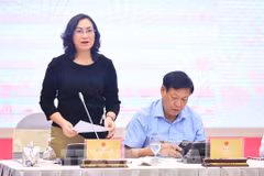 Deputy Minister of Industry and Trade Phan Thi Thang speaks at the Government's regular press conference in Hanoi on August 5. (Photo: VNA)