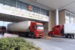 Kim Thành International Border Gate No 2 in Lao Cai province. Lao Cai has proposed the development of a cross-border e-commerce zone or a free trade zone to promote trade with China. (Photo: VNA)