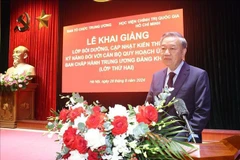 Party General Secretary and State President To Lam speaks at the opening ceremony of the refresher course in Hanoi on August 28. (Photo: VNA)