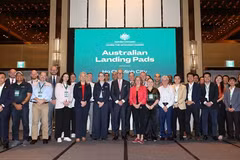 Australia’s Landing Pad programme being launched at the 2024 Australia - Vietnam Tech Forum in HCM City on June 25. (Photo courtesy of Austrade)