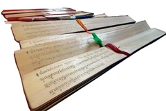 Preserving unique writing on “Buong” leaves of Khmer people 