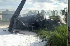 Military plane crashes in Malaysia