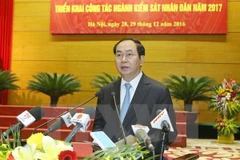 President attends procuracy sector’s year-end meeting