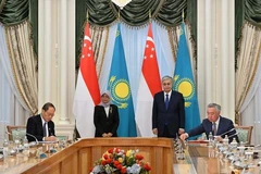 Singapore inks numerous cooperation agreements with Uzbekistan, Kazakhstan