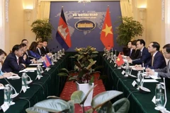 Vietnamese, Cambodian foreign ministers hold talks