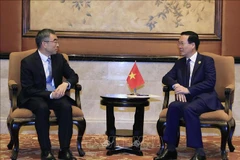 President Vo Van Thuong receives Huawei Chairman in Beijing