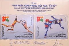 Vietnam, India issue set of joint postage stamps