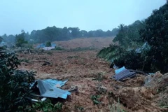 At least 10 killed in landslide in western Indonesia