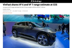 VinFast’s EVs grab international media’s attention at CES 2023