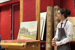 Paintings of King Ham Nghi auctioned in France