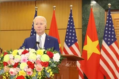 Address by US President to the press following talks with Party General Secretary Nguyen Phu Trong