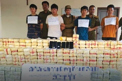 Lao police continuously seize large amounts of drugs