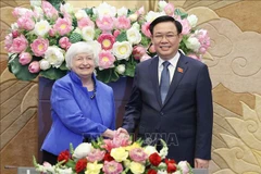 Top legislator meets with US Treasury Secretary