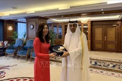 Deputy FM Le Thi Thu Hang busy in Qatar