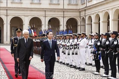 Official welcome ceremony held in Rome for Vietnamese President 