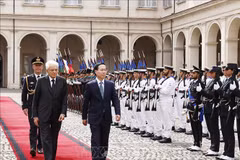 Official welcome ceremony held in Rome for Vietnamese President 