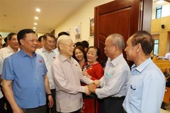 Party leader meets with voters in Hanoi ahead of NA's fifth session