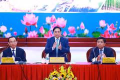 PM Pham Minh Chinh speaks at the event (Photo: VNA)