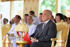 Cambodia’s Royal Ploughing Ceremony is held in Kampong Speu province’s Chbar Mon city and presided over by King Norodom Sihamoni. (Photo: VNA)
