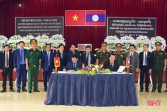 At the ceremony (Photo: baohatinh.vn)