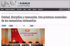 Argentine media commends 12th National Party Congress 