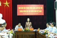 War Veterans’ Association – trustworthy mainstay of Party 